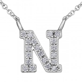 Pendentif lettre diamants 10kt DD7530