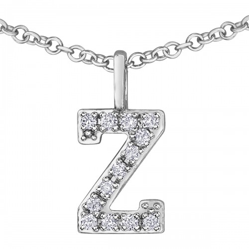 Letter pendant diamond 10kt DD7530