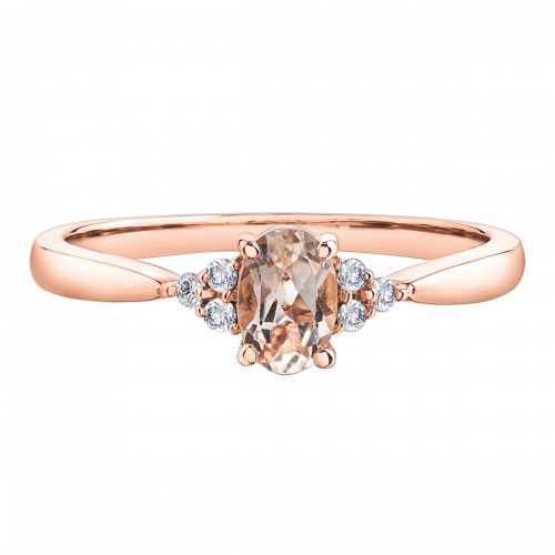 Bague dame 10kt morganite DD7681