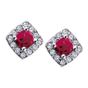 Birthstone & Diamond Earrings DX566RU