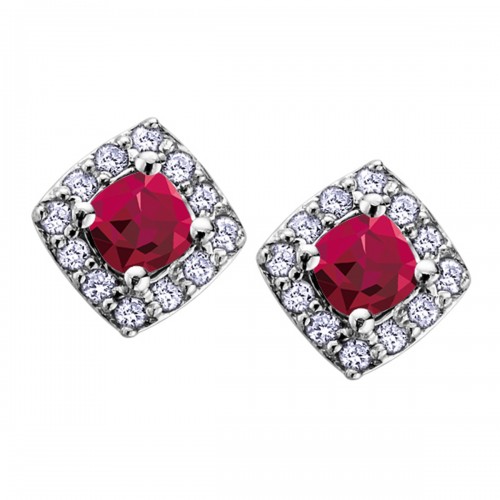 Birthstone & Diamond Earrings DX566RU