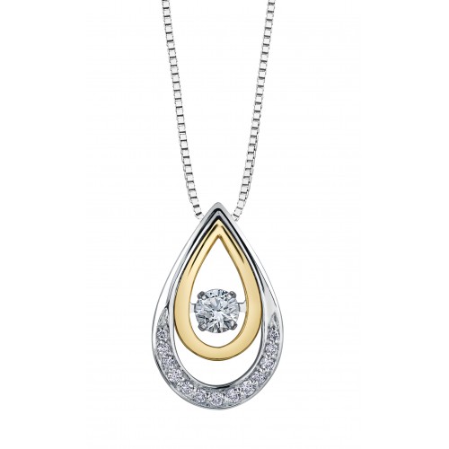 Pendentif diamant dançante AM304