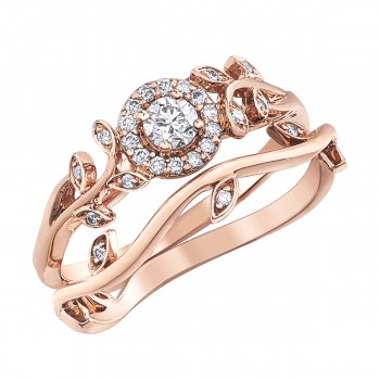 Women diamonds ring 10kt AM481