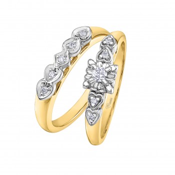 Bague dame diamants 10kt AM523