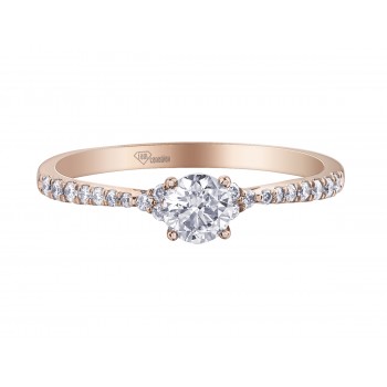 Bague dame diamants  14kt AM526