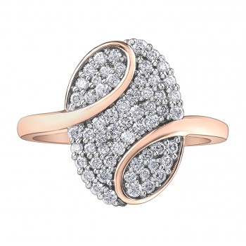 Bague dame diamants 10kt DD7814