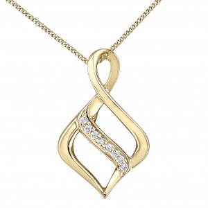 Diamond pendent 10kt DD7859