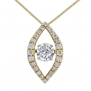 Pulse Diamond pendent 10kt DD7863