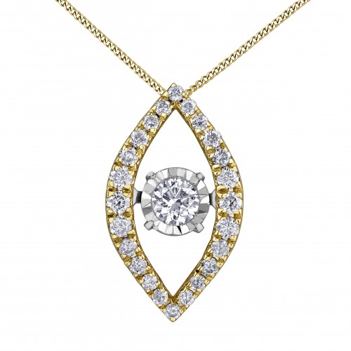 Pulse Diamond pendent 10kt DD7863