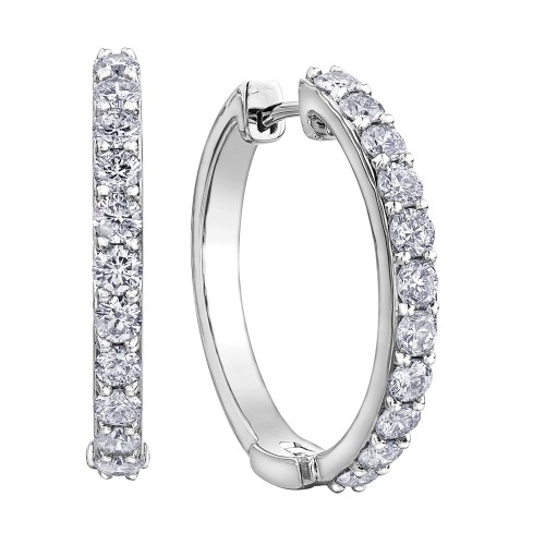 Boucle d'oreille diamant 10kt DX823