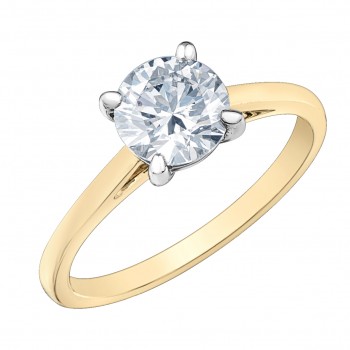 Diamond woman ring evolution 14kt LD103