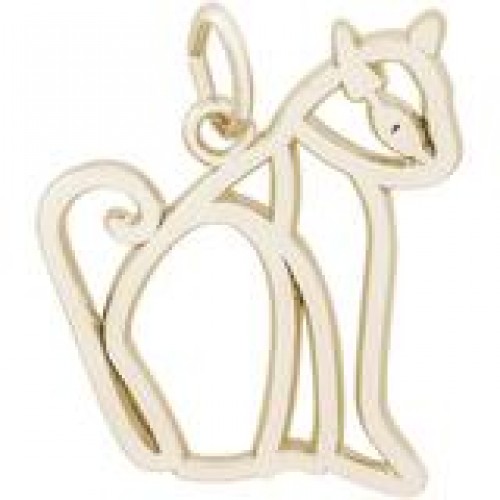 FLAT SITTING CAT CHARM 1550