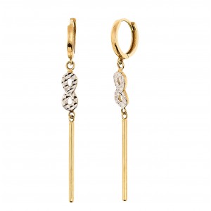 Gold earrings 10kt, GO3