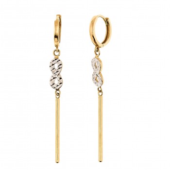 Gold earrings 10kt, GO10