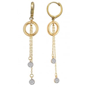 Gold earrings 10kt, GO5